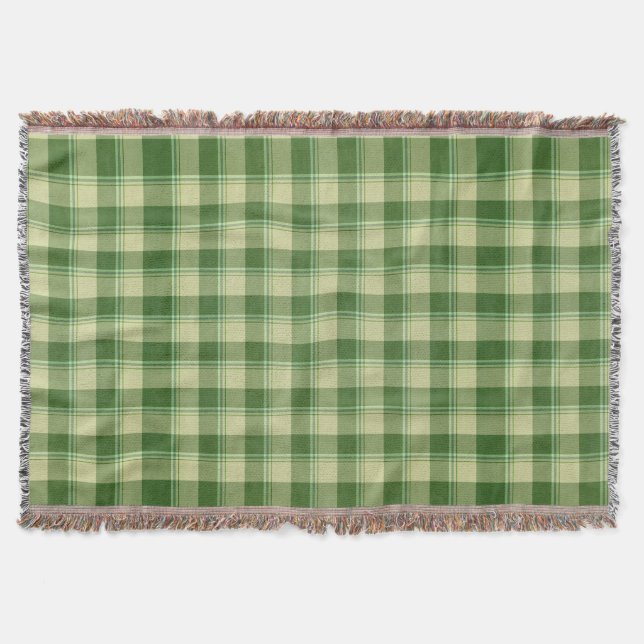 Couverture Journée de la Saint Patrick à Plaid Vert (Devant)