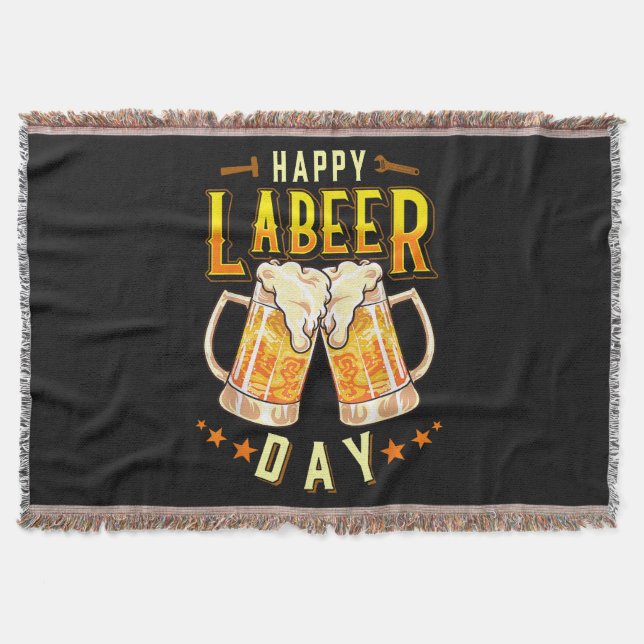 Couverture Joyeuse fête du Labeer drôle Fête du Travail (Devant)