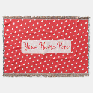 Couverture Joyeuse Saint-Valentin Moderne Motif d'Amour