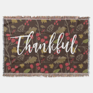 Couverture Joyeux feuillage de feuilles d'automne sur brun