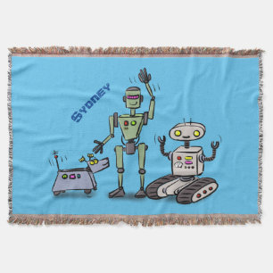 Couverture Joyeux joli dessin de trois robots trio