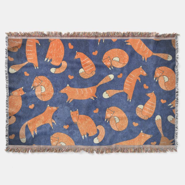 Couverture Joyeux motif de renard animal (Devant)