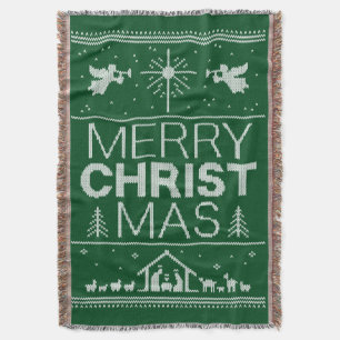 Couverture Joyeux pull de Noël Christian Jesus Dieu