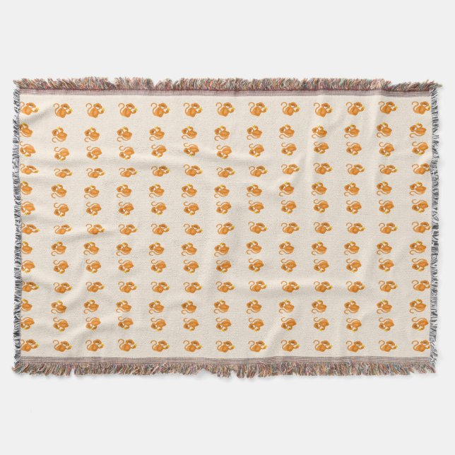Couverture Joyeux singes mangeant un motif de banane (Devant)