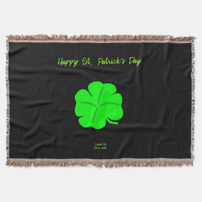 Couverture Joyeux St. Patrick's Day Throw Blanket (Devant)