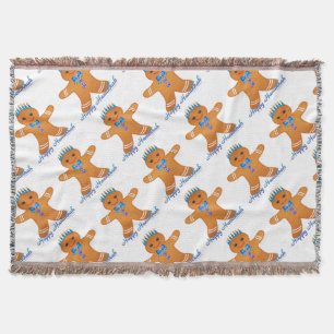 Couverture Judaïque Hanoukka Gingerbread Homme Menorah