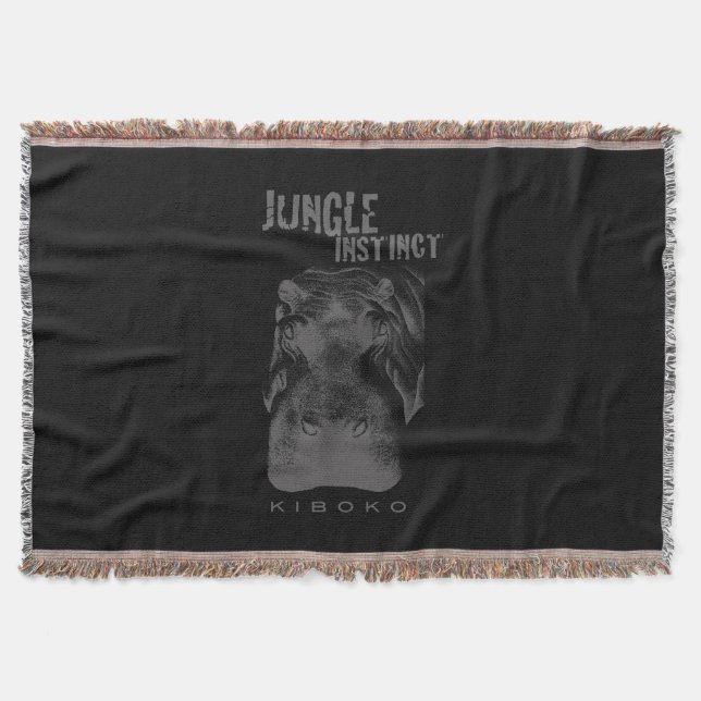 Couverture Jungle Instinct_Kiboko_hippo en noir (Devant)