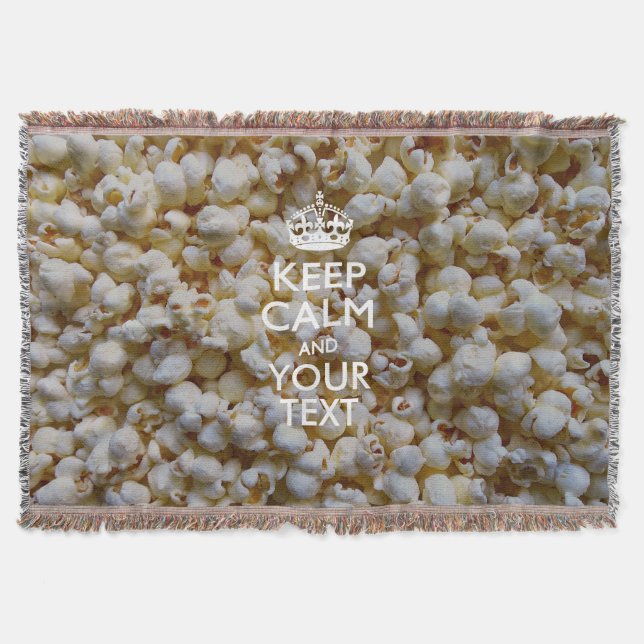 Couverture KEEP CALM personnalisé et votre texte sur Popcorn (Devant)