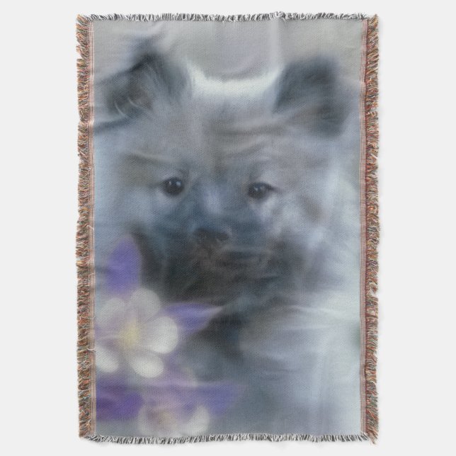 Couverture Keeshond et Columbine - Photo de chien (devant Vertical)