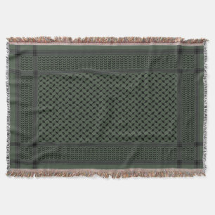 Couverture Keffiyeh Palestine Motif Vert