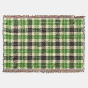 Couverture Kelly Green et Black Tartan Plaid