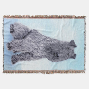 Couverture Kerry Blue Terrier peinture mignonne Chien d'origi
