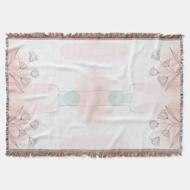 Couverture Kit Dopp floral rose romantique - Élégant (Devant)