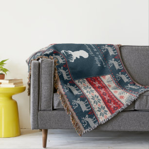 Couverture Knit Motif Noël personnalisé