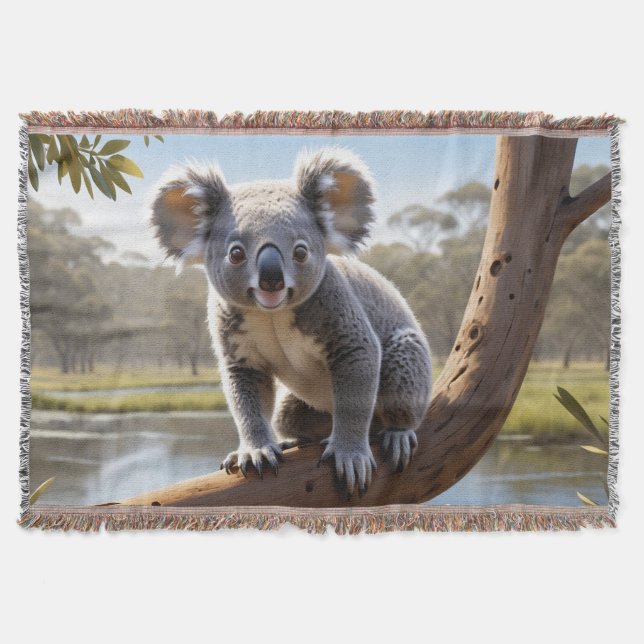 Couverture Koala jeune par un lac (Devant)