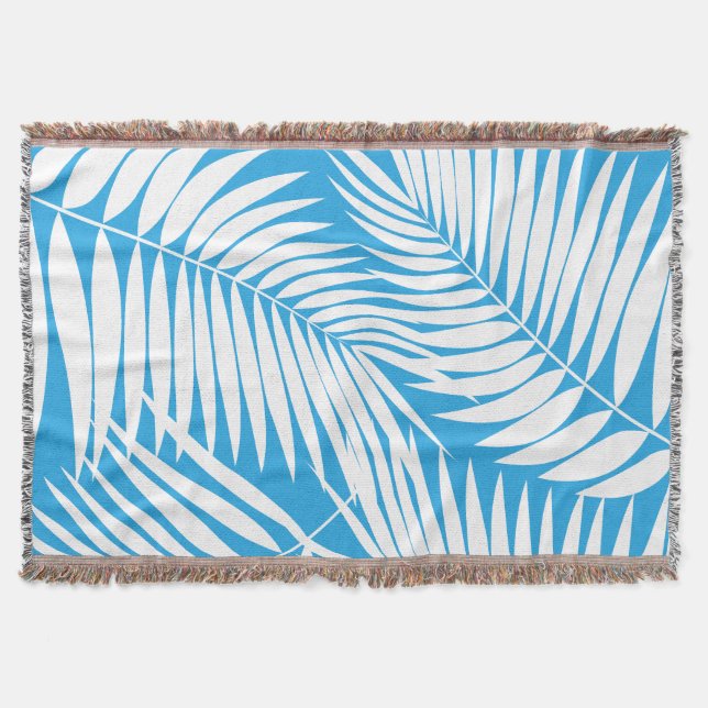 Couverture Kona Palms Feuille Hawaïenne Tropicale (Devant)