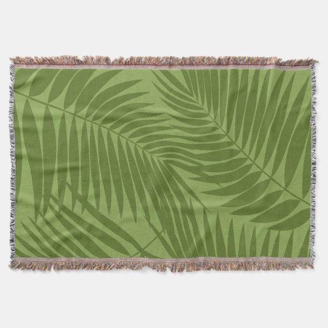 Couverture Kona Palms Hawaiian Leaf Tropical (Devant)