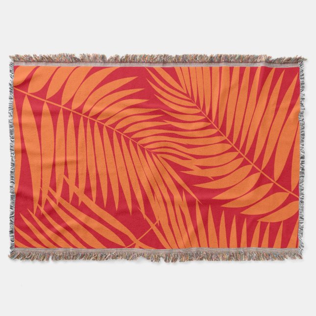 Couverture Kona Palms Hawaiian Leaf Tropical (Devant)