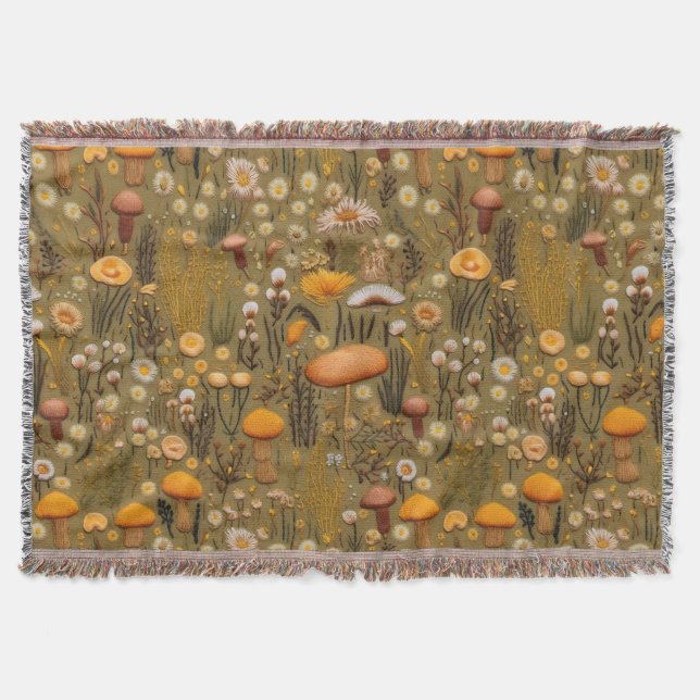Couverture La broderie de champignons de ferme ressemble à un (Devant)