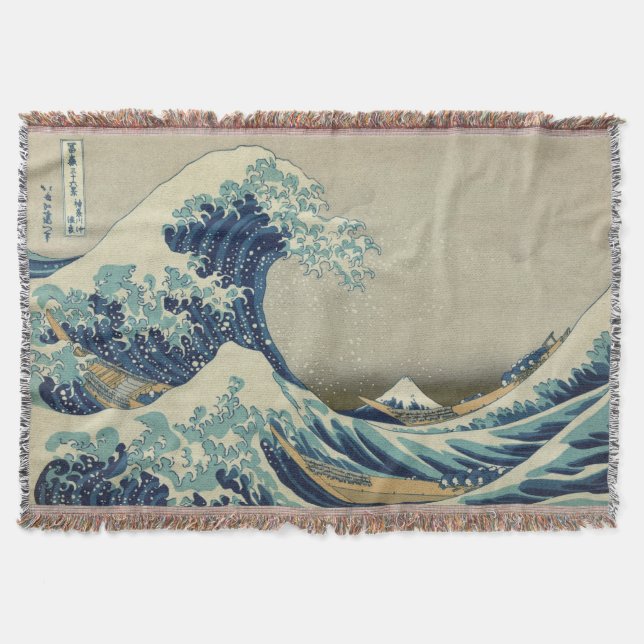 COUVERTURE LA GRANDE VAGUE OUTRE DE KANAGAWA - BOIS DE (Devant)