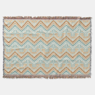 Couverture Labyrinthe côtier aquarelle aqua & terracotta