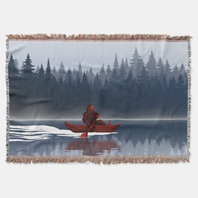 Couverture Lac Bigfoot Canoë Forêt Vierge de Pins  (Devant)