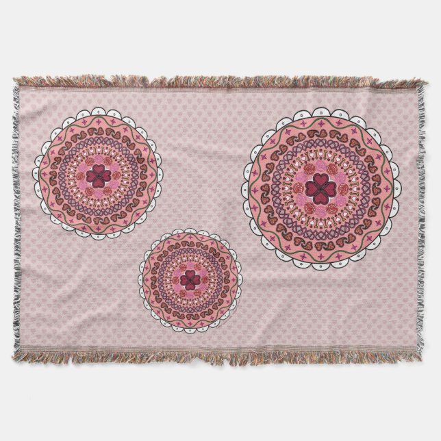Couverture Lacy Valentine's Day Throw Blanket (Devant)