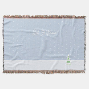 Couverture Laisser neiger un arbre d'hiver minuscule Ice Blue