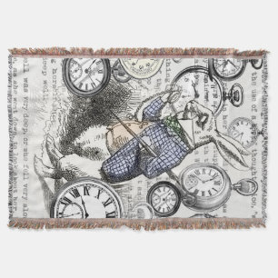 Couverture Lapin Blanc Alice au Pays des Merveilles Horloges