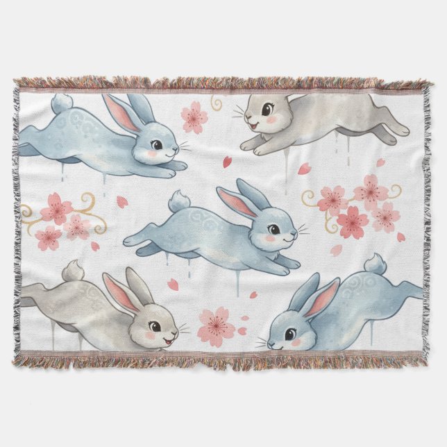 Couverture Lapins joueurs dans un rêve en fleurs (Devant)