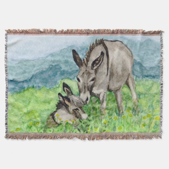 Couverture L'art de l'aquarelle des ânes et des bébés (Devant)