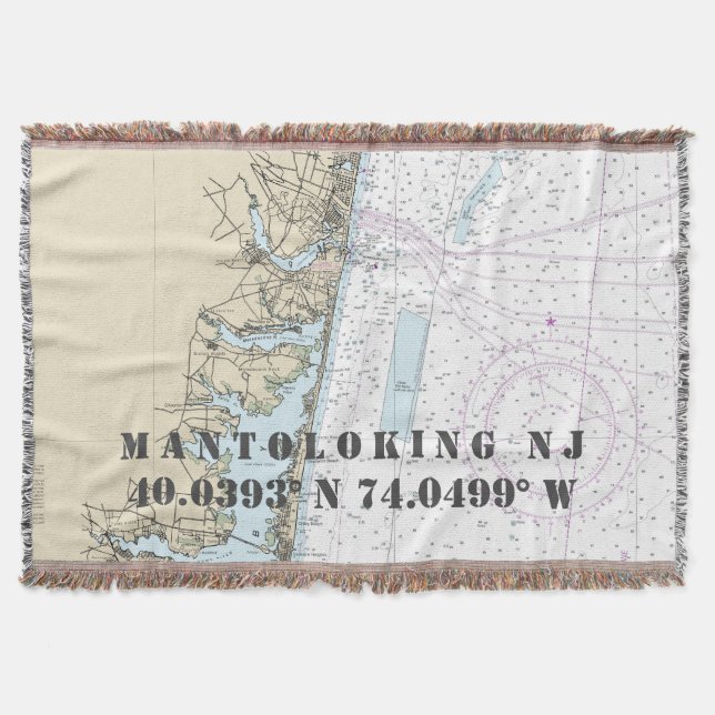 Couverture Latitude Longitude Hometown NJ Carte nautique (Devant)
