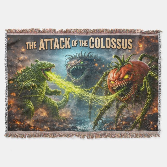 Couverture L'attaque du thr végétarien mutant Colossus tissé (Devant)