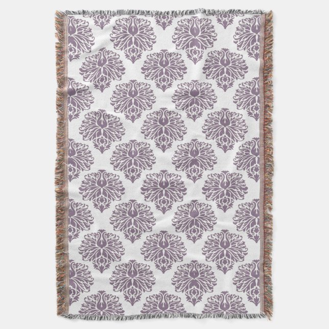 Couverture Lavender Elegant Damask (devant Vertical)
