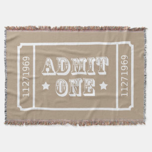 Couverture Le billet de film de théâtre de cirque admettent