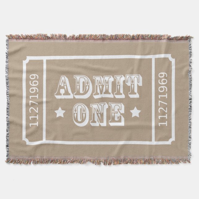 Couverture Le billet de film de théâtre de cirque admettent (Devant)