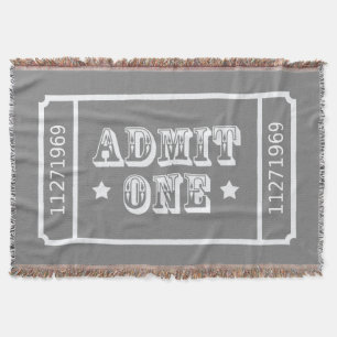 Couverture Le billet de film de théâtre de cirque admettent