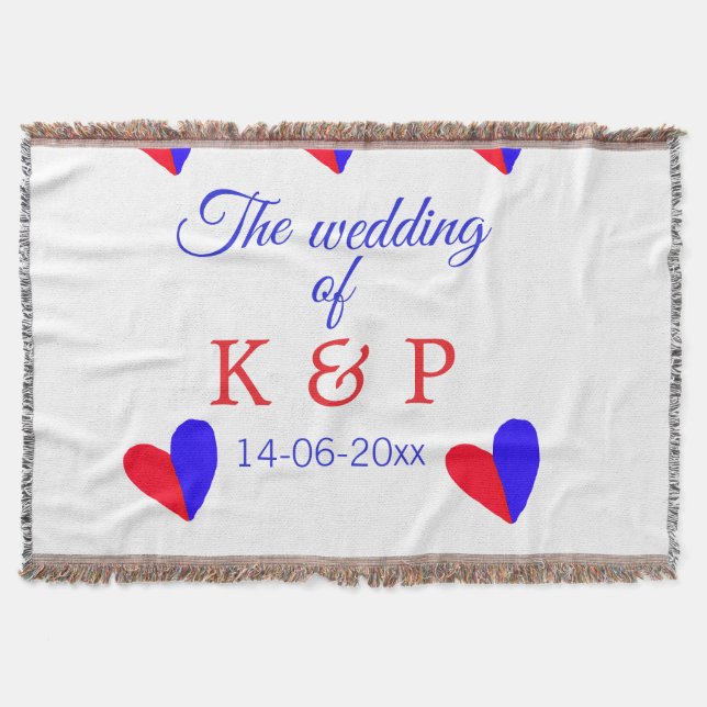 Couverture Le mariage du nom de couple lettre initiale date (Devant)