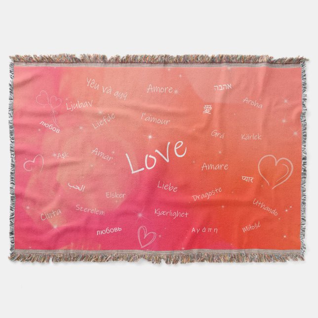 Couverture Le mot AMOUR dans de nombreuses langues différente (Devant)