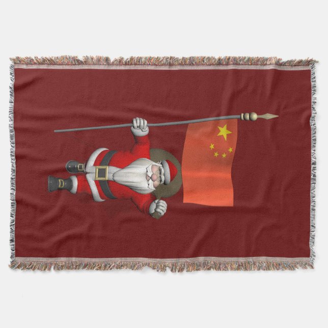 Couverture Le Père Noël Avec Drapeau De Chine (Devant)
