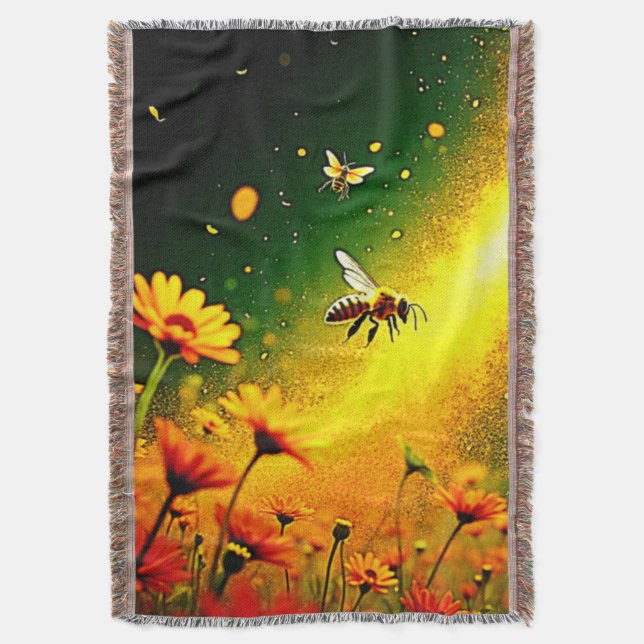 Couverture Le pollen doré des abeilles explose Joy Design (devant Vertical)