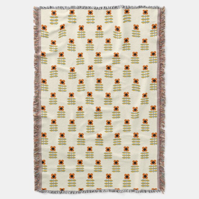 Couverture Le Scandinave a inspiré le motif floral orange (devant Vertical)