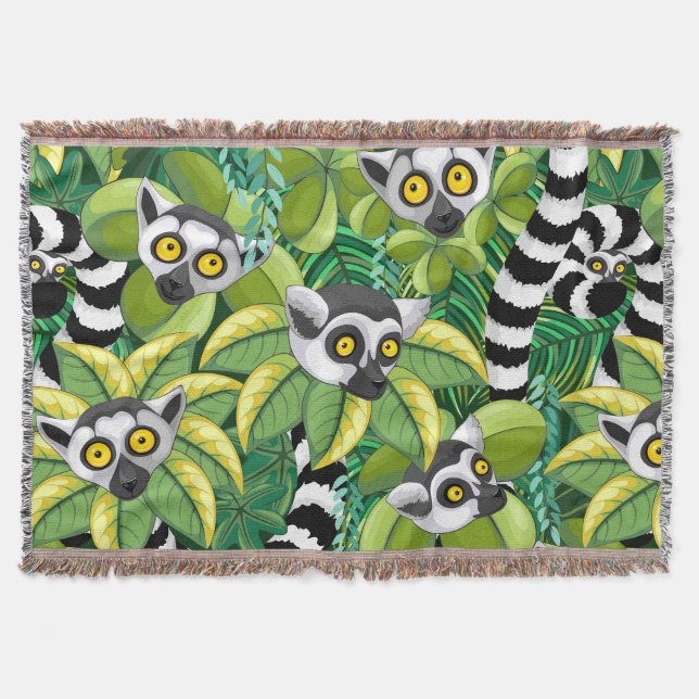 Couverture Lémuriens de Madagascar dans une jungle exotique (Devant)