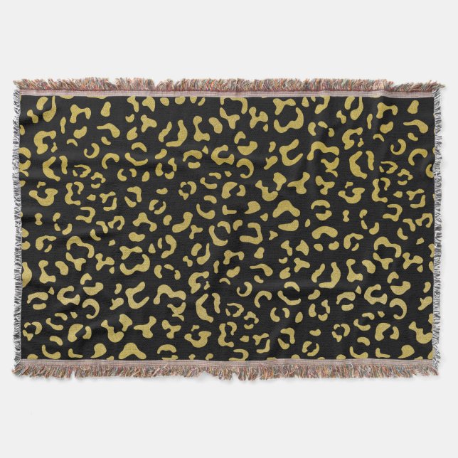 Couverture Leopard d'or, Parties scintillant d'or, Motif de l (Devant)