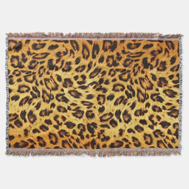 Couverture Leopard tendance : Motif de design de peau. (Devant)