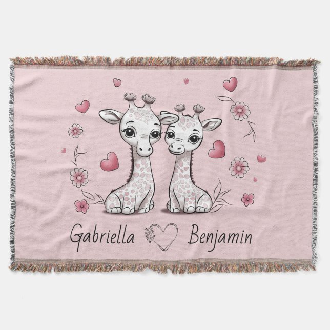 Couverture Les amateurs de Giraffe Cartoon Coeur Saint-Valent (Devant)