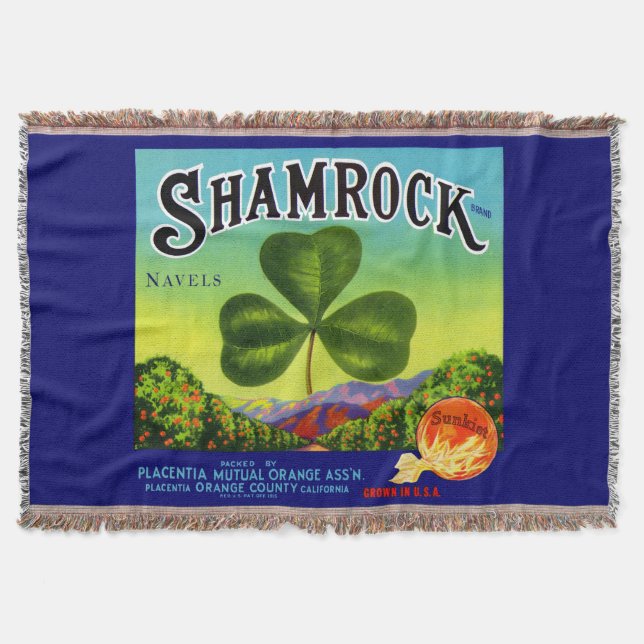 Couverture Les années 1930 étiquette  Shamrock Navel Oranges (Devant)