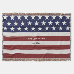 Couverture Les Etats-Unis drapeau américain coutume