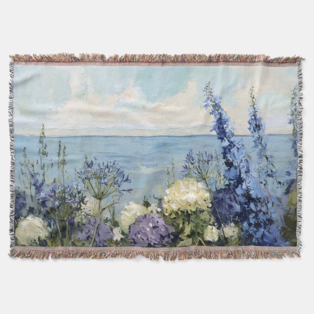 Couverture Les fleurs et la peinture sur la mer (Devant)