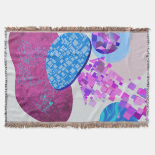 Couverture Les Formes Modernes Purple Et Cyan
